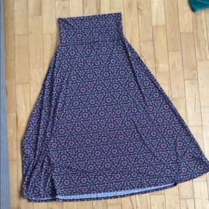 LuLaRoe A-Line Skirt with Geometric Pattern